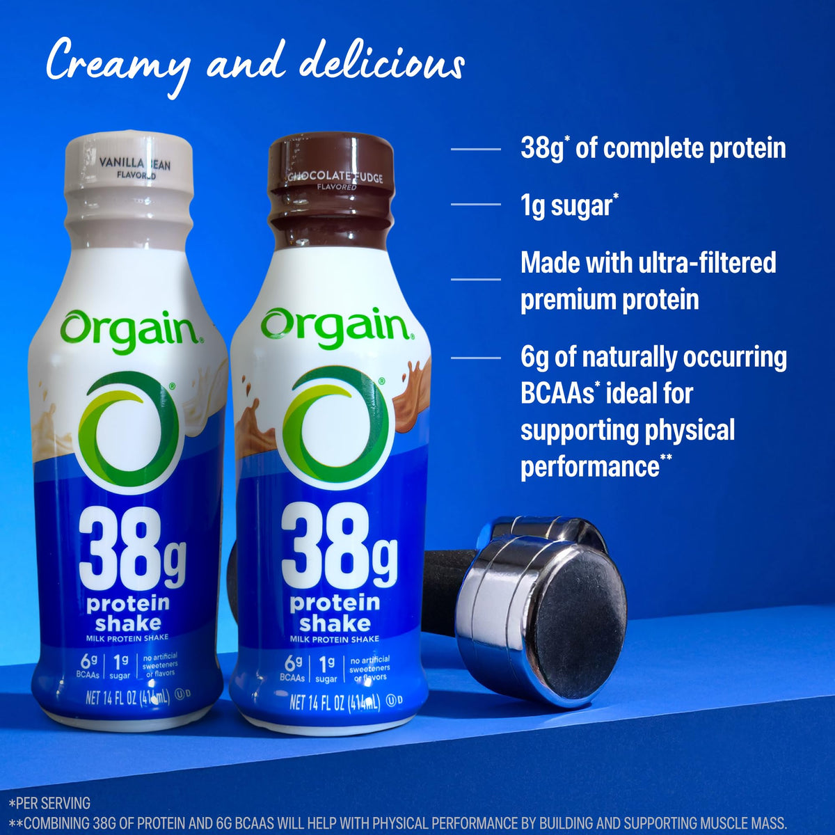 High Protein Grass-Fed Shake, Vanilla, 14 oz, 12pk O48116