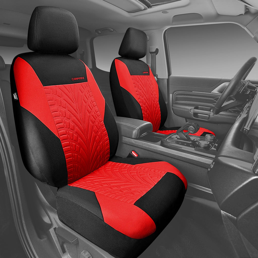 Car Seat Covers Full Sets Black Red M4938