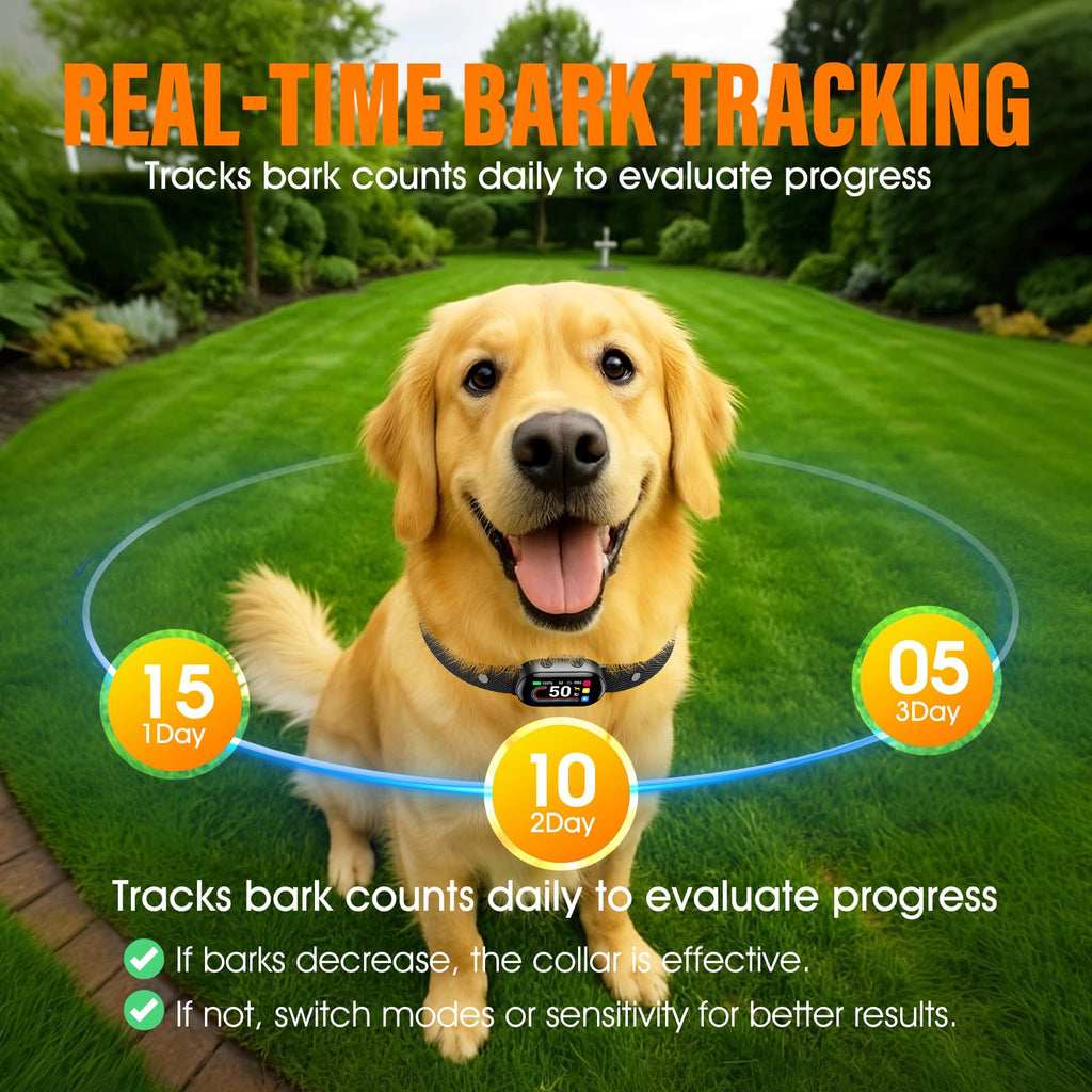 Rechargeable Smart Dog Bark Collar 4 Modes 8 Levels L50802
