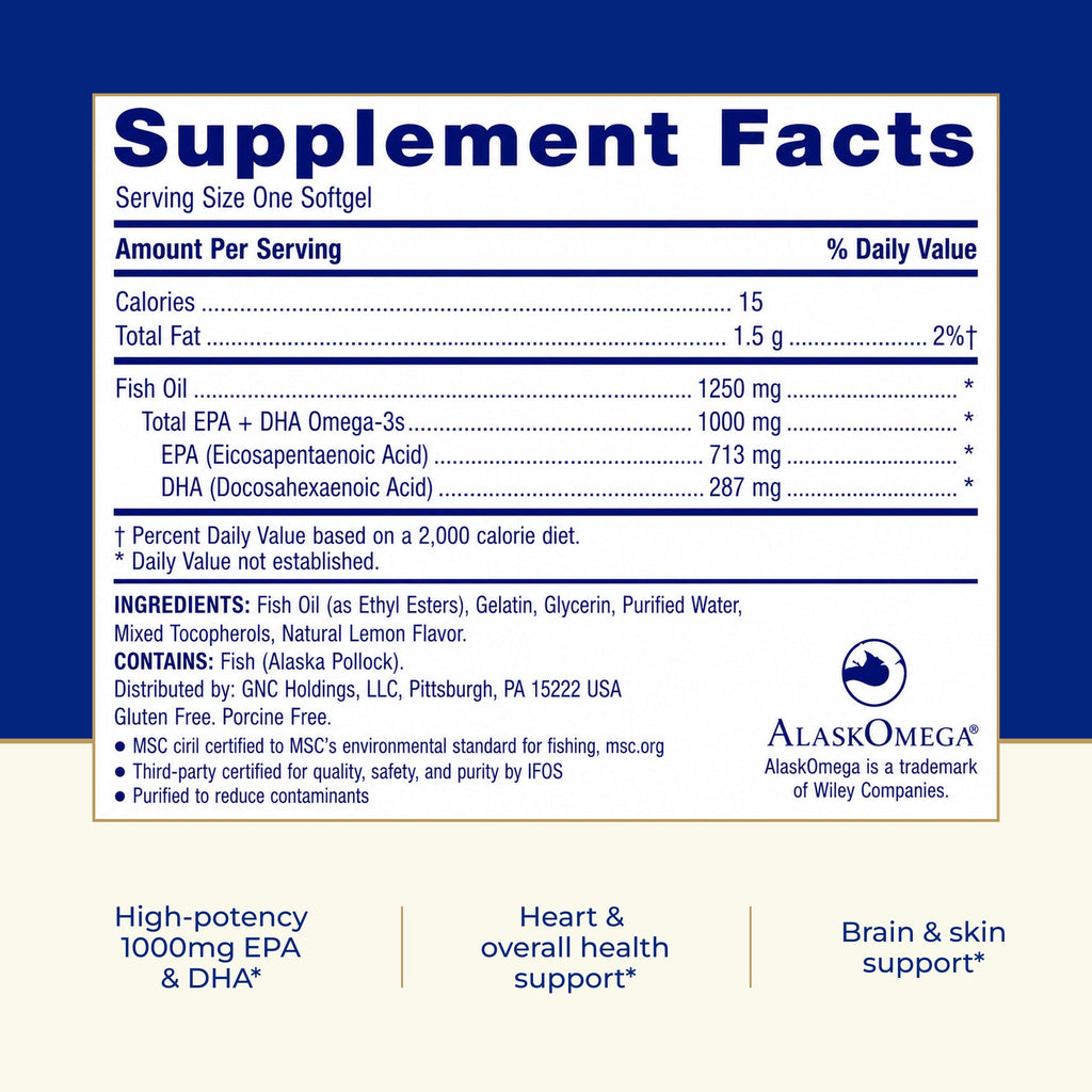 Omega Fish Oil 1000mg 120 Count H308058