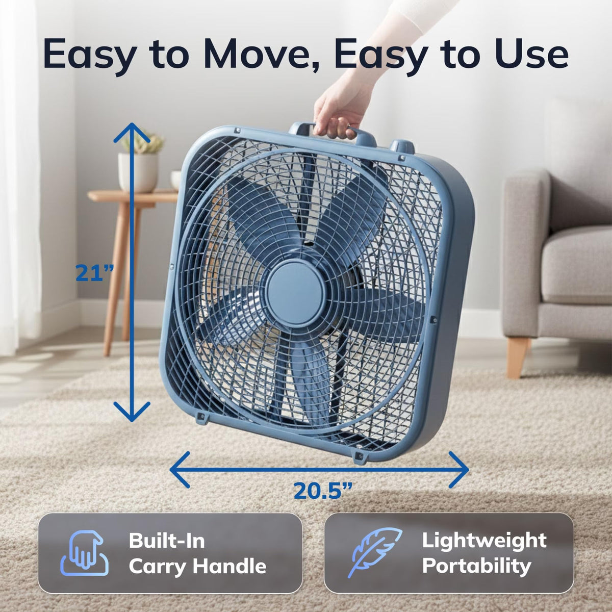 20-Inch 3-Speed Box Fan Z356