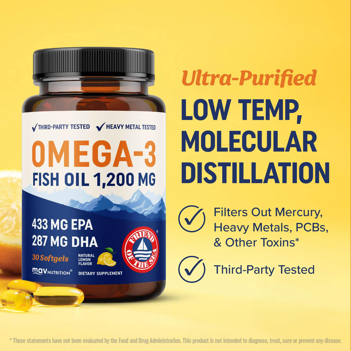 Omega 3 Fish Oil 1200 mg EPA & DHA Q93266