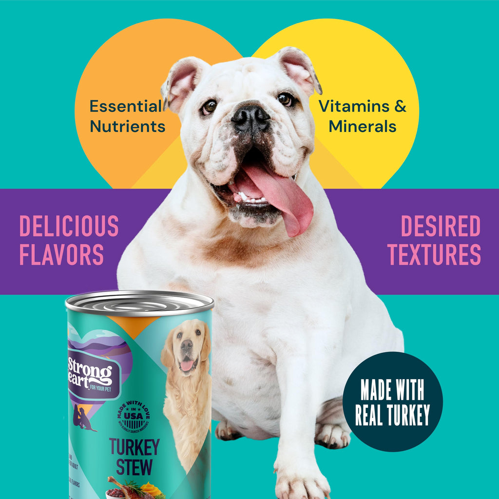 Turkey Stew Wet Dog Food 13.2 oz Can Pack of 12 L381