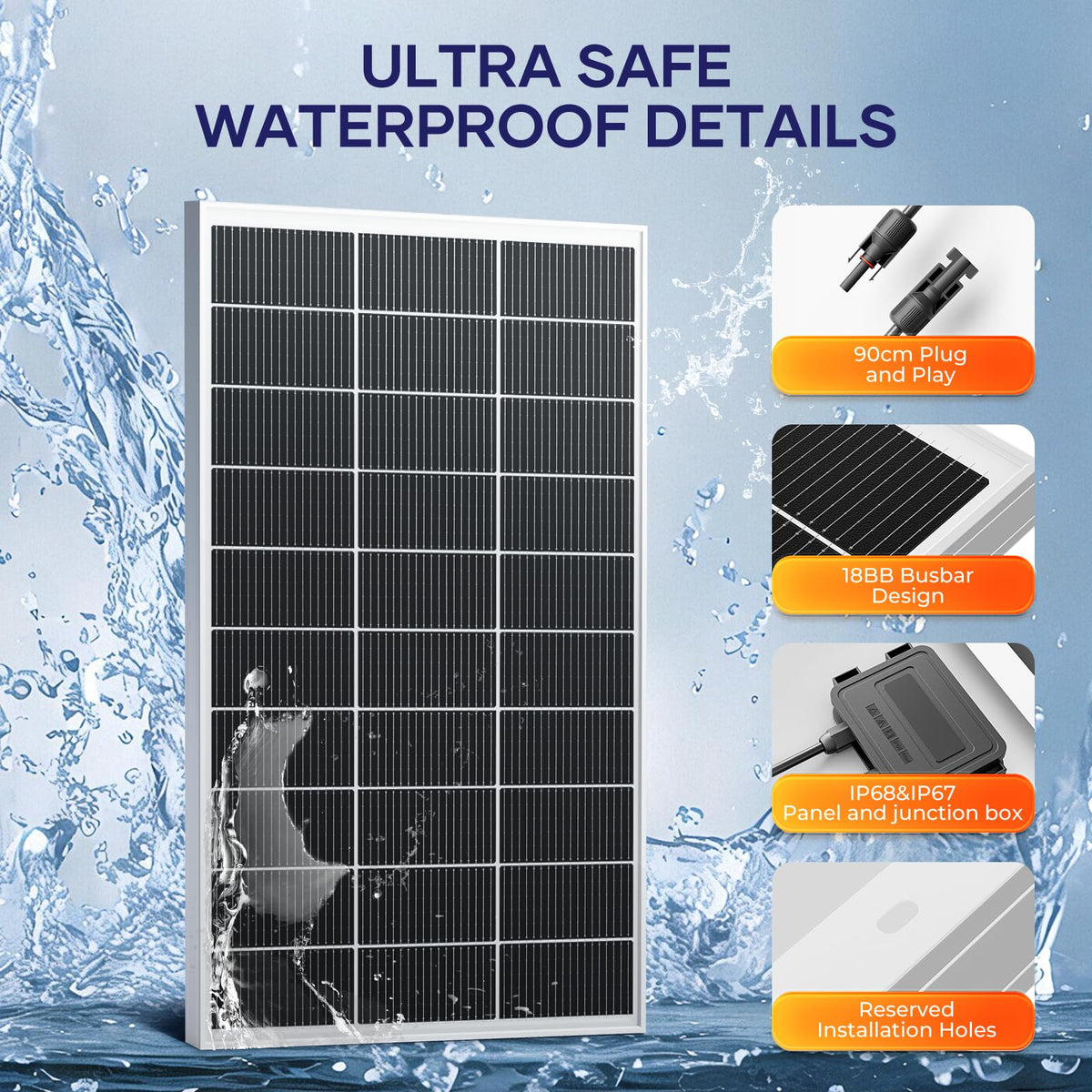 400 Watt Monocrystalline Solar Panel Kit with 30A MPPT Charge Controller J288304
