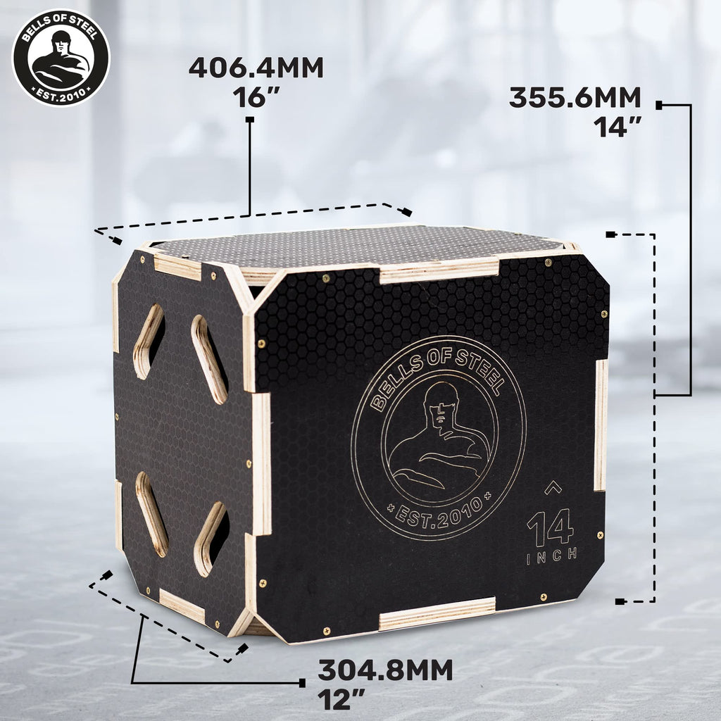 3-in-1 Anti-Slip Wooden Plyo Box U14720