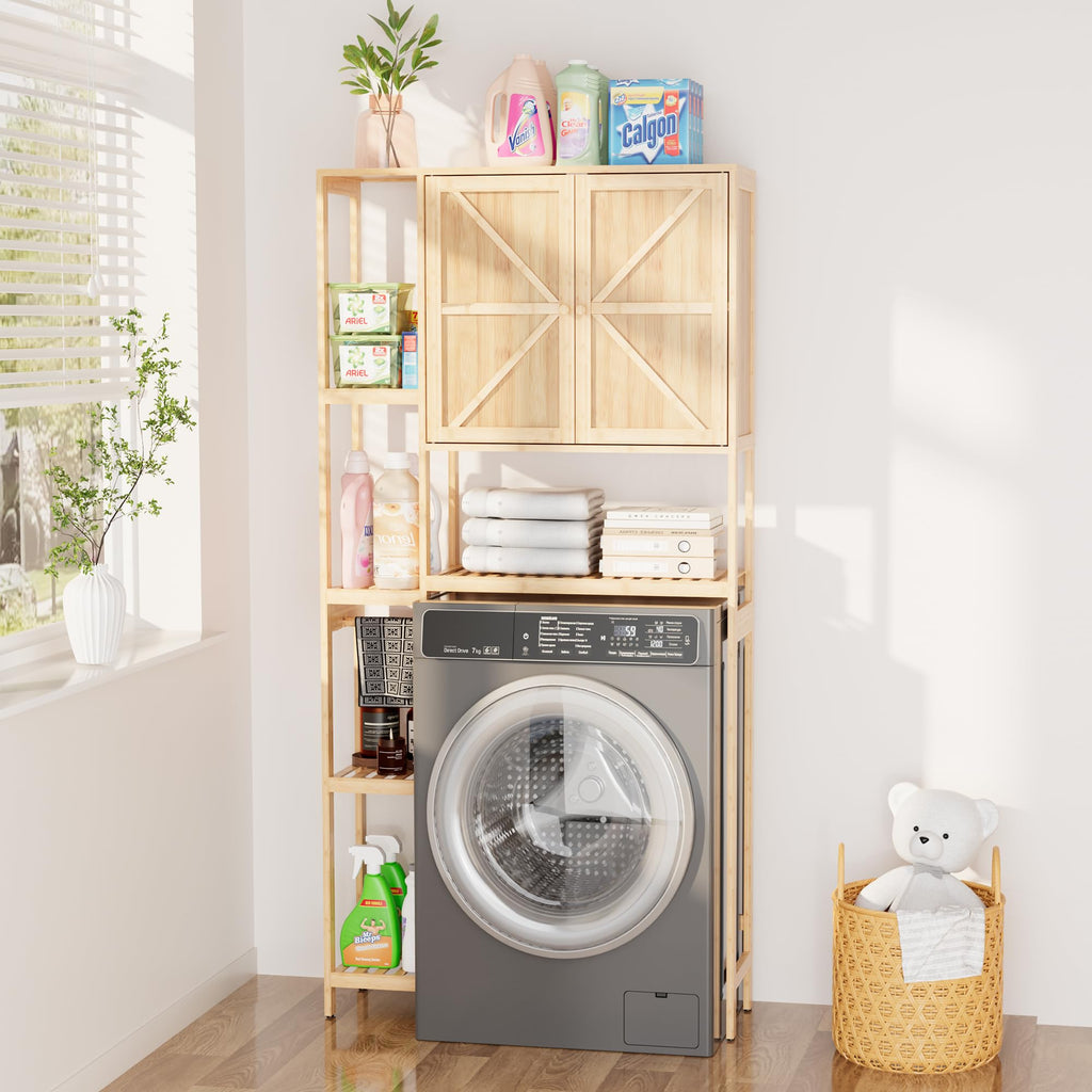 Bamboo Over-the-Toilet Storage Cabinet with Shelves Z2483