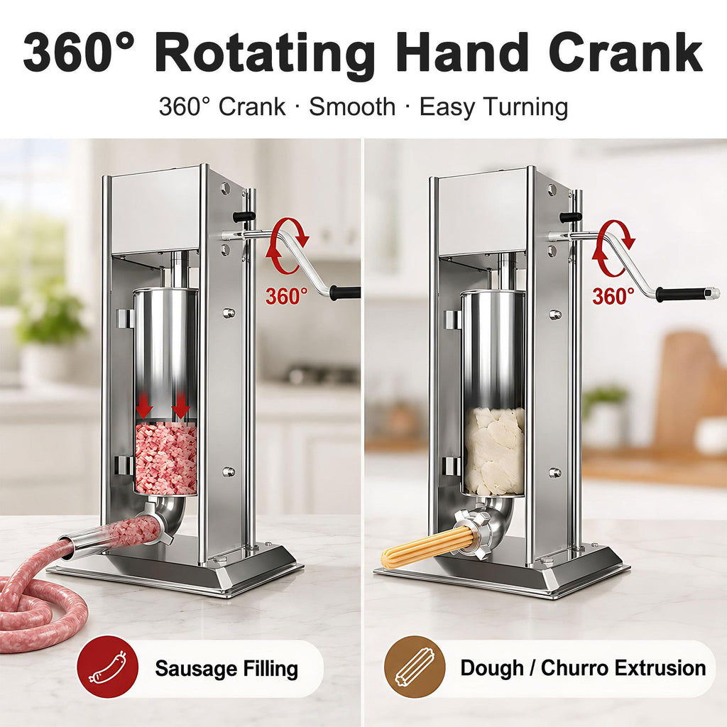 Manual Churros Maker with 4 Pastry Nozzles J40320
