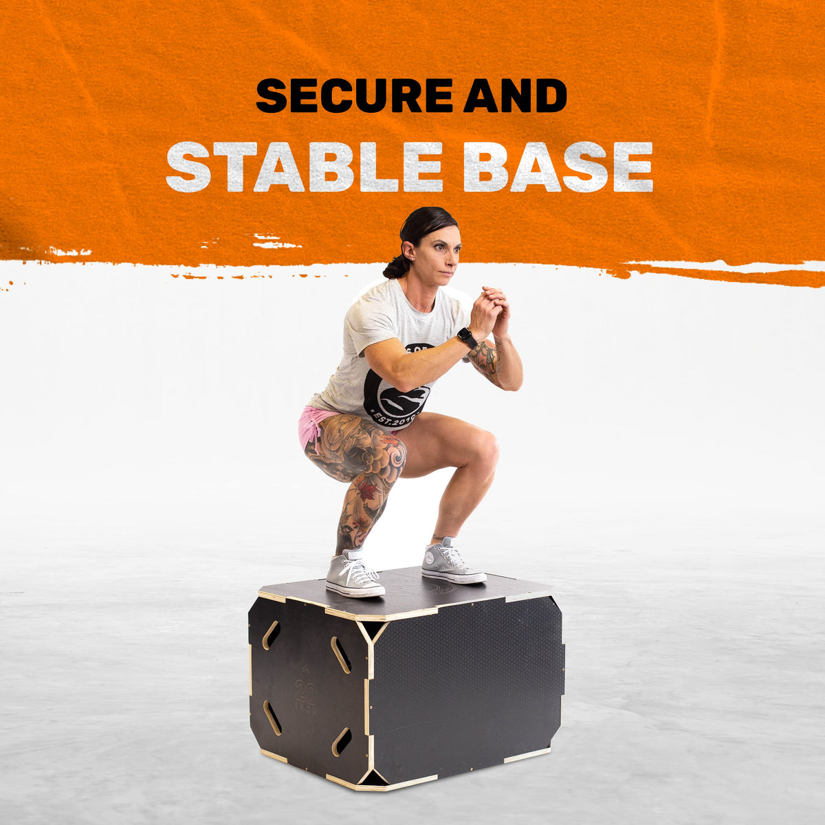 3-in-1 Anti-Slip Wooden Plyo Box U14720