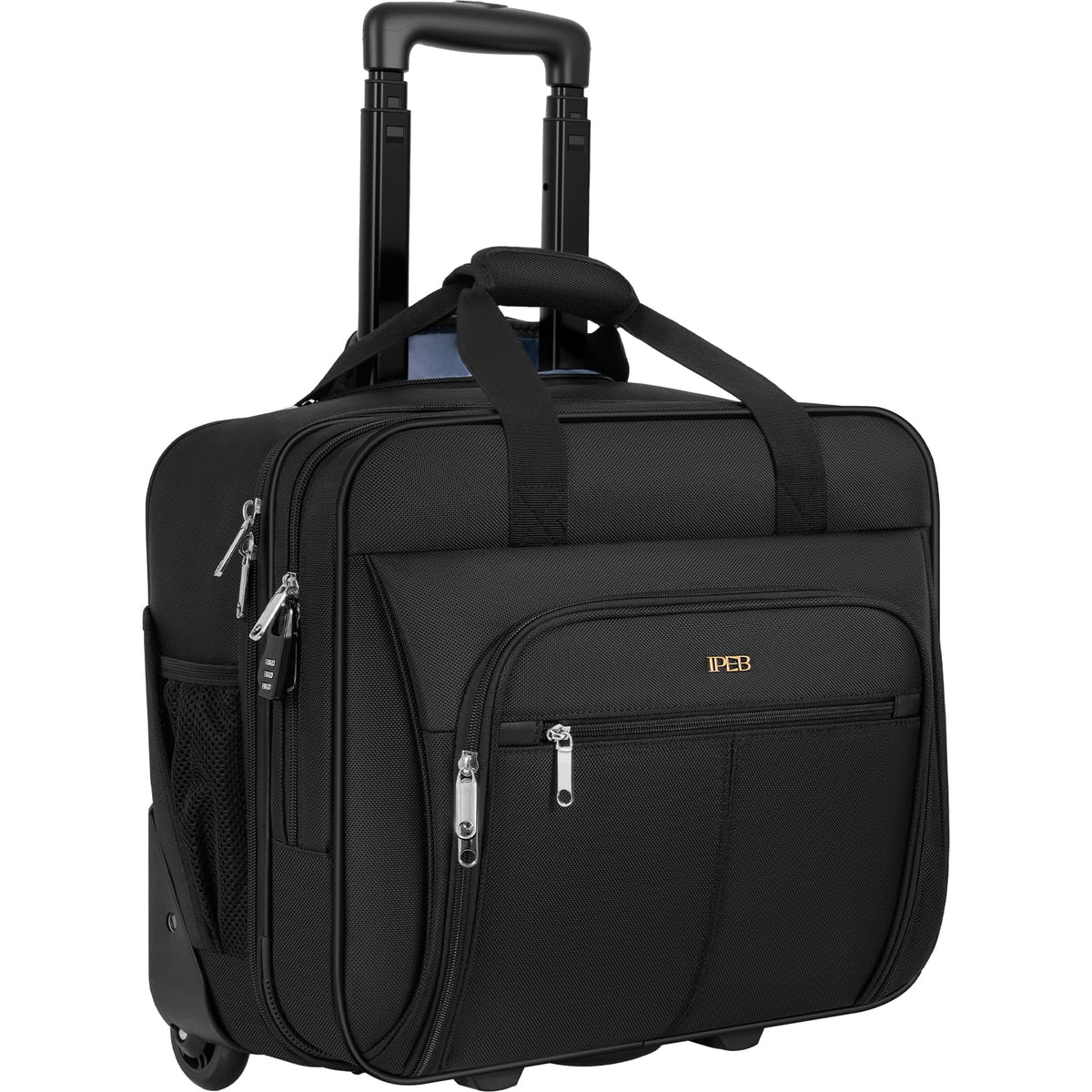 Water-Resistant 17.3" Rolling Laptop Bag with RFID Pocket J47188