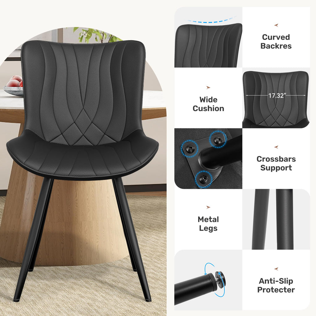 PU Leather Dining Chair Set of 4 G664442