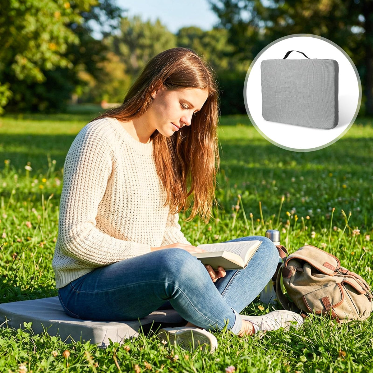 2 Pcs Stadium Seat Cushions with Handle P359
