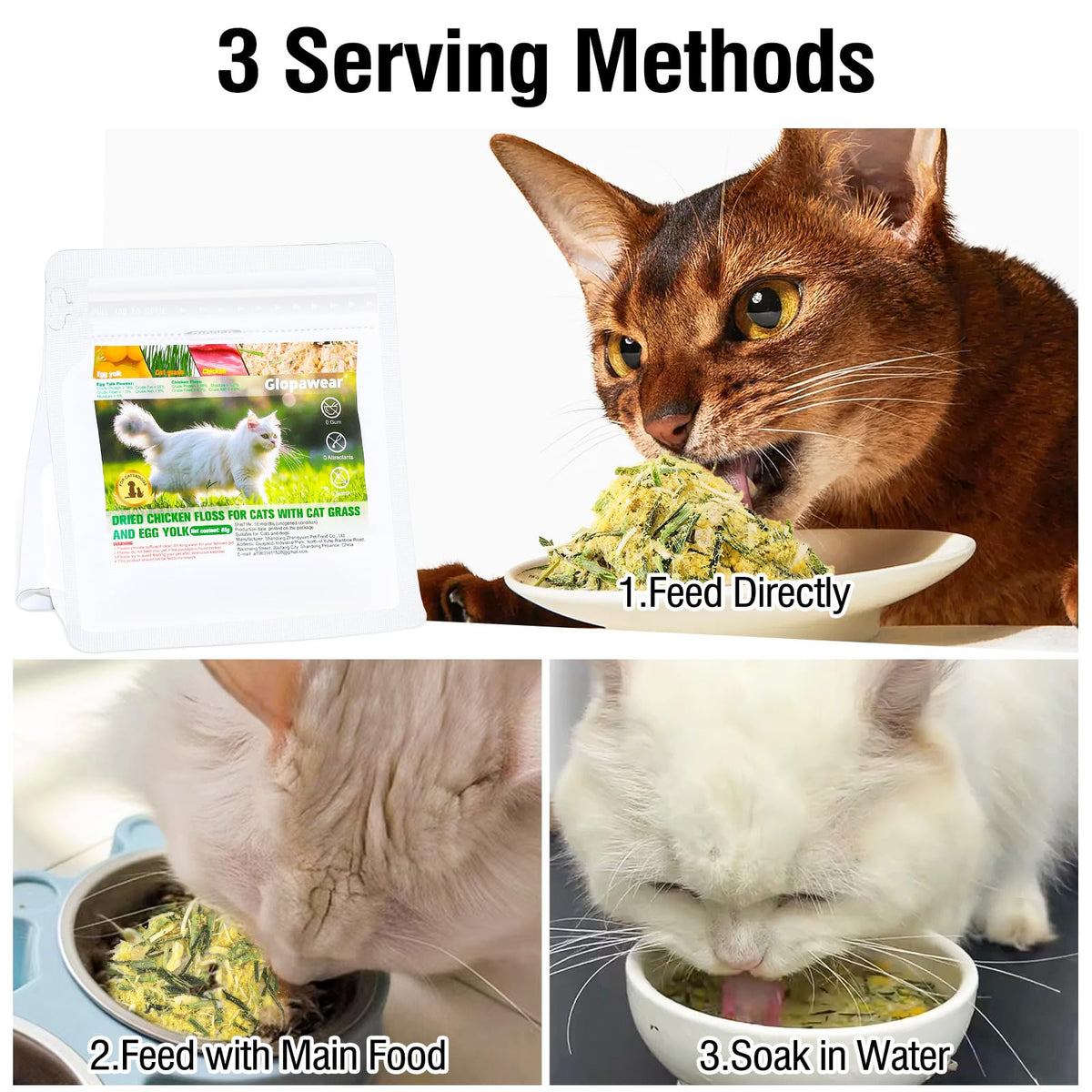 Freeze Drying Cat Grass Treats with Chicken & Egg Yolk 2.3 oz A406839