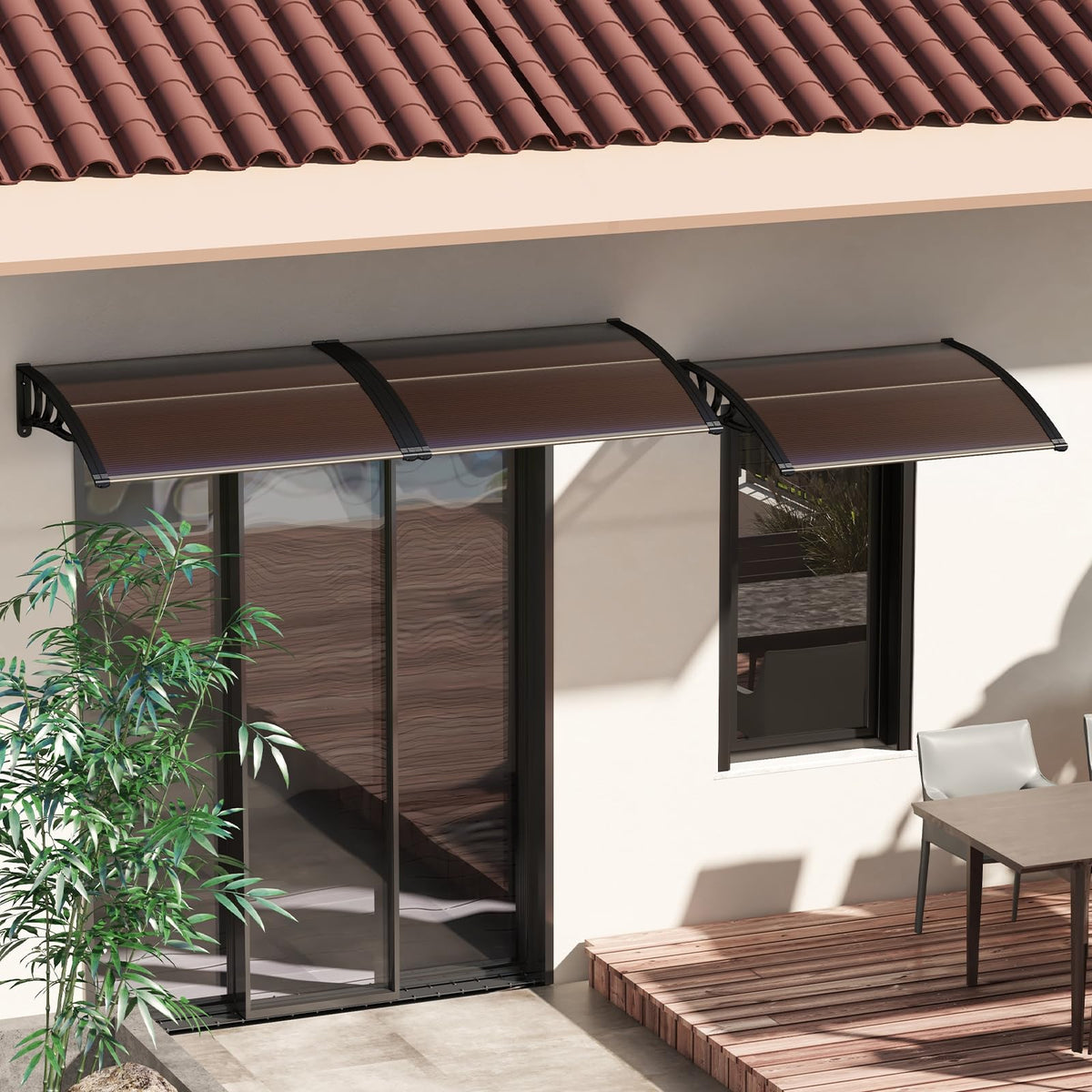 46" x 38" Polycarbonate Door Awning Canopy O3700