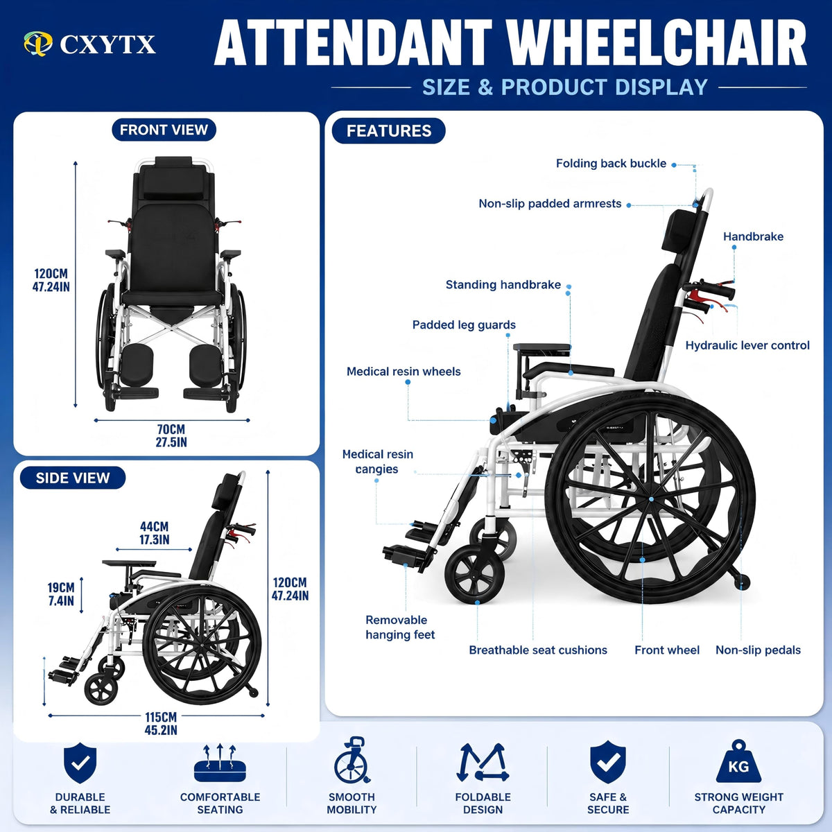 Folding Compact Wheelchair O93122
