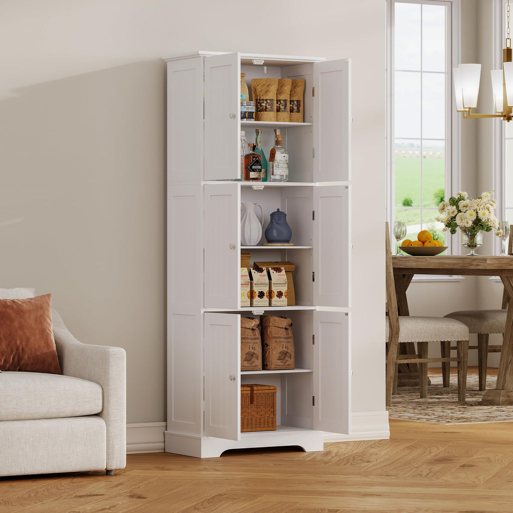 63.2" Tall Bathroom Storage Cabinet with 6 Doors Q5194