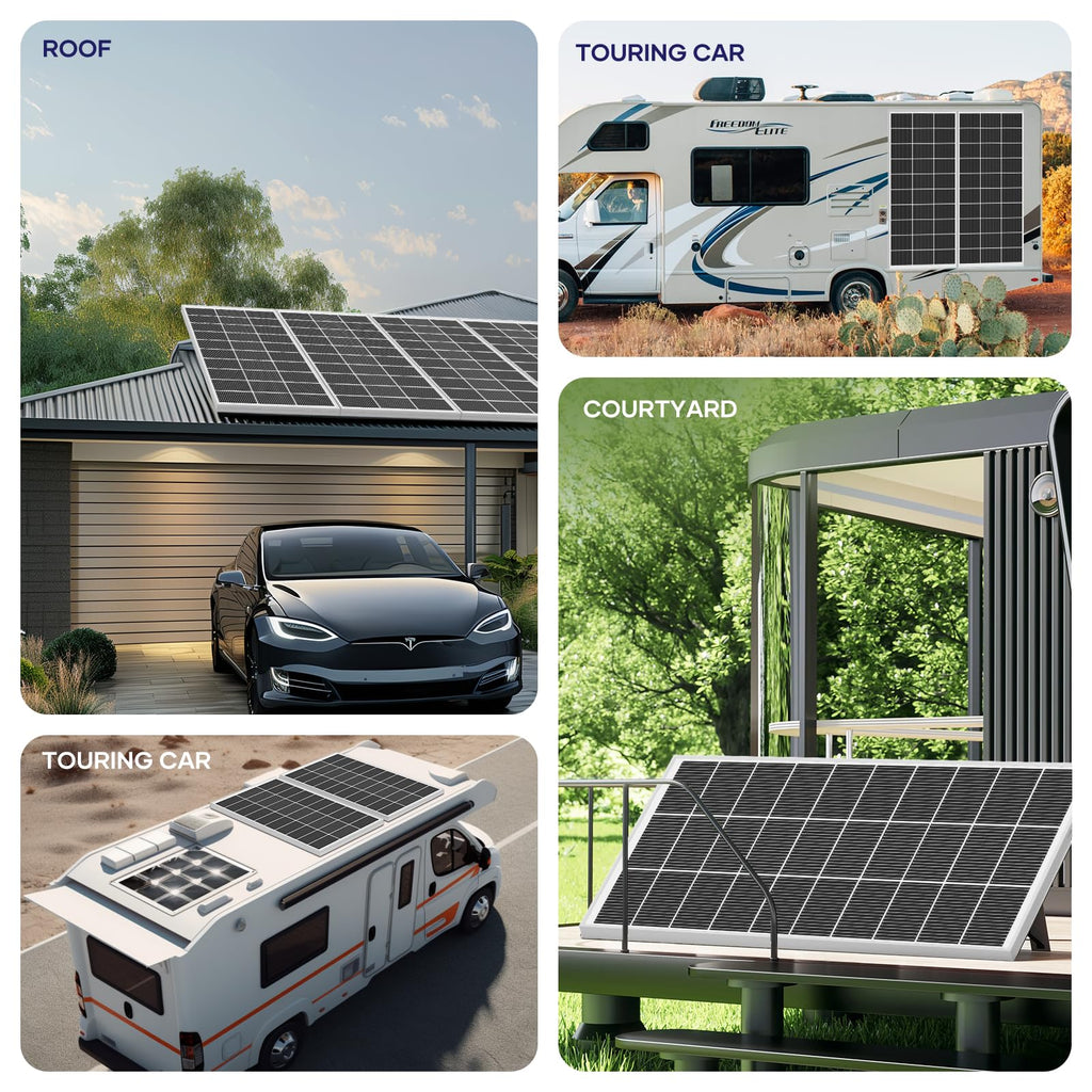 400 Watt Monocrystalline Solar Panel Kit with 30A MPPT Charge Controller J288304