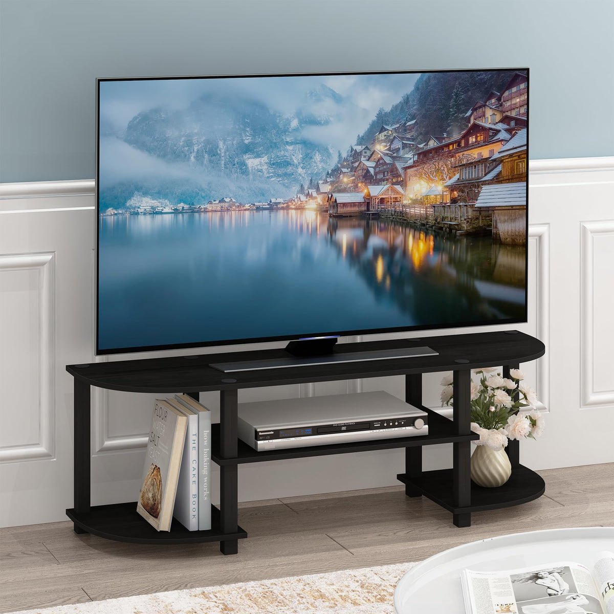 Black 3-Tier TV Stand C72208
