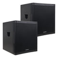 Pair of 18" 2400W Powered Subwoofers B635
