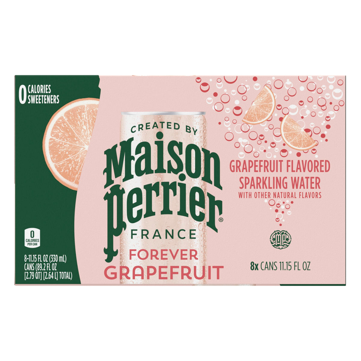 Grapefruit Flavored Sparkling Water, 11.15 Fl Oz Cans, 8 Count K502