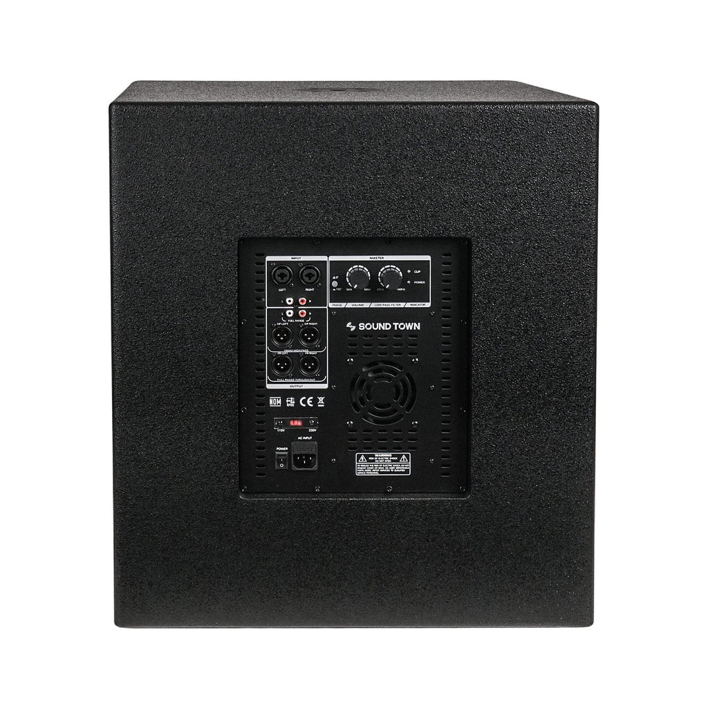 Pair of 18" 2400W Powered Subwoofers B635