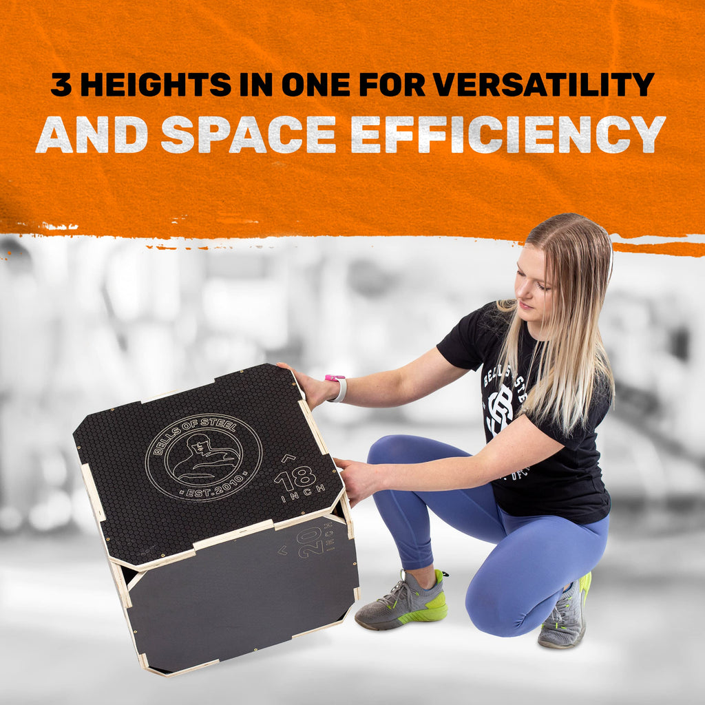 3-in-1 Anti-Slip Wooden Plyo Box U14720